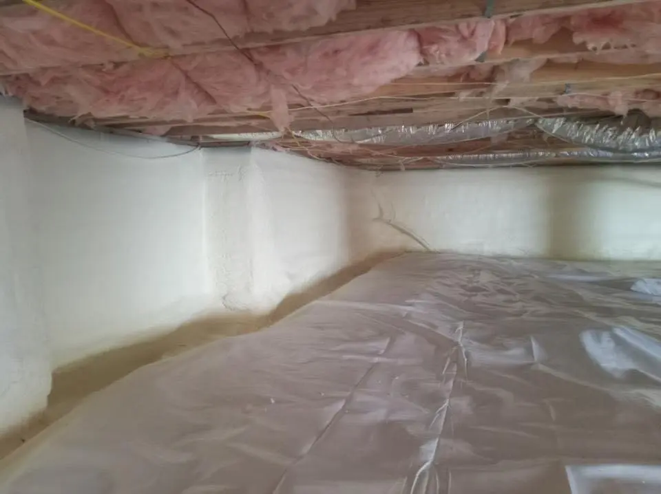 Crawl space encapsulation with closed-cell spray foam for Roof Maintenance in North Logan